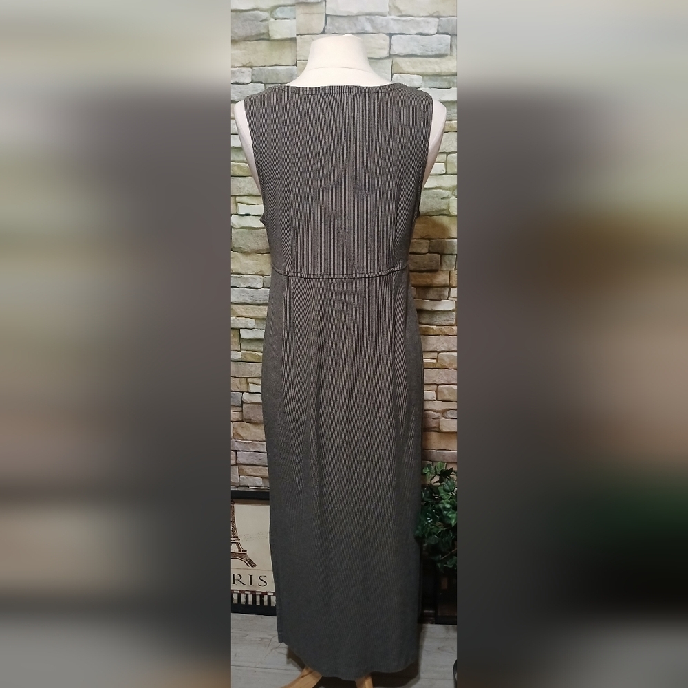 Vintage 1990s Dressing Clio Maxi Sheath Dress Corduroy Large Whimsigoth - Picture 2 of 4